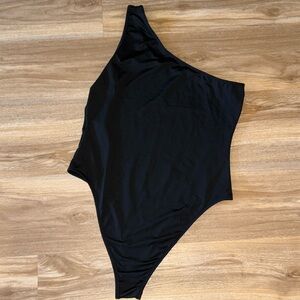 One shoulder body suit